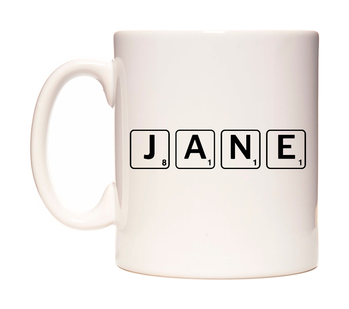 Jane - Scrabble Themed Mug