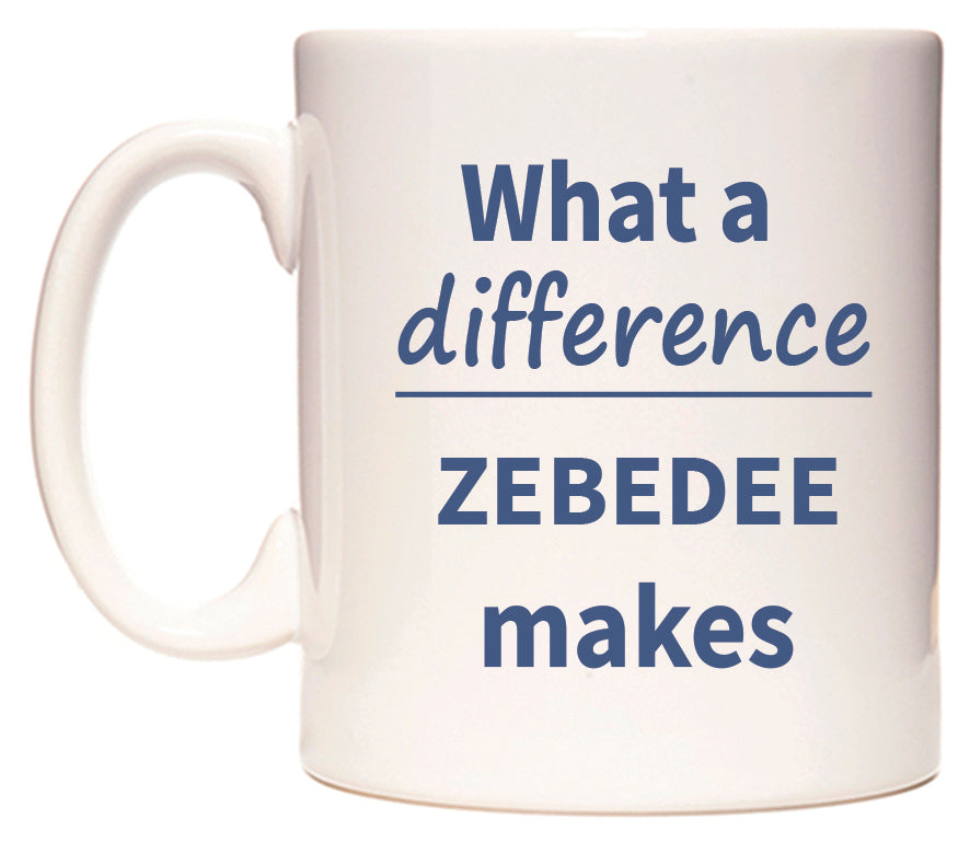 What a difference ZEBEDEE makes Mug