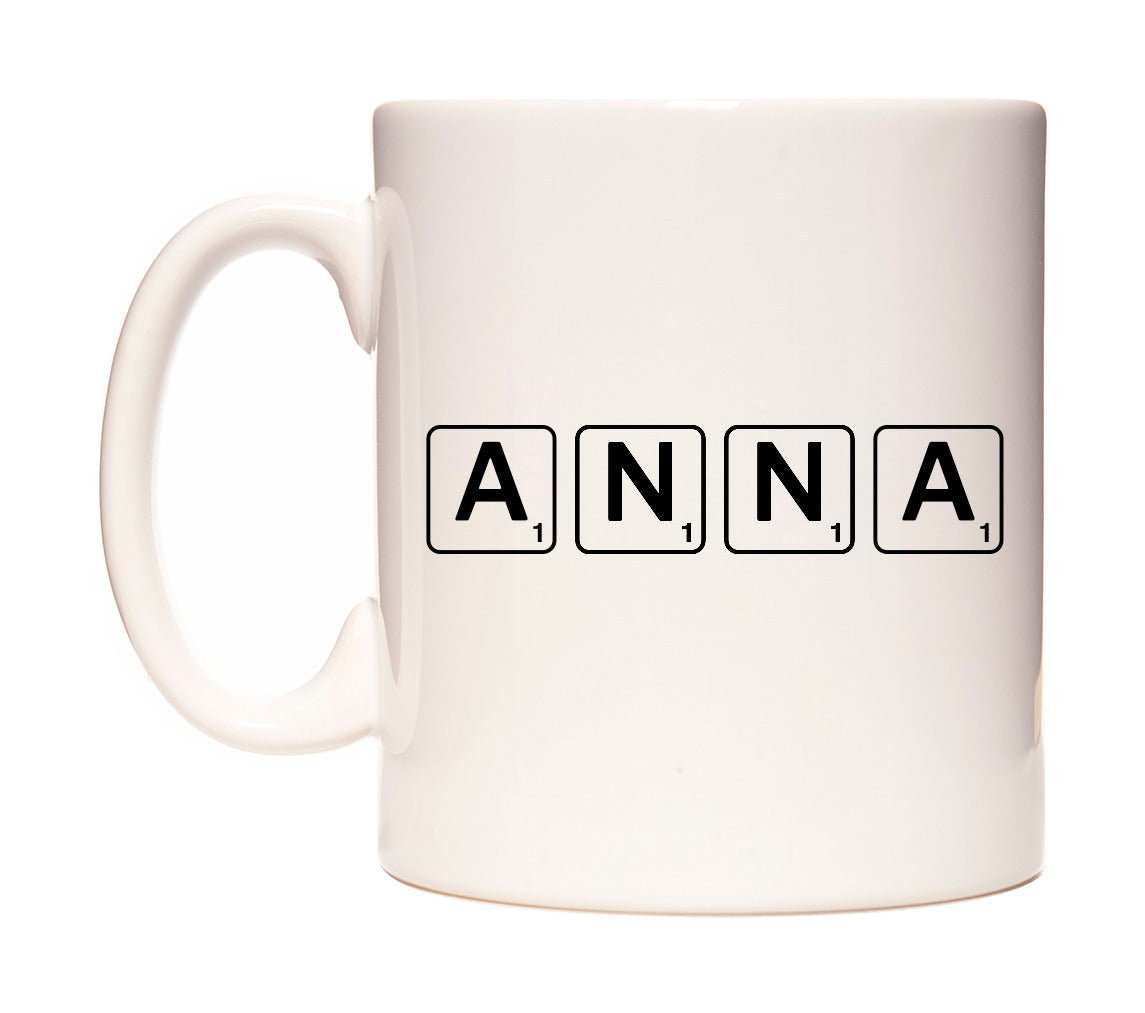 Anna - Scrabble Themed Mug