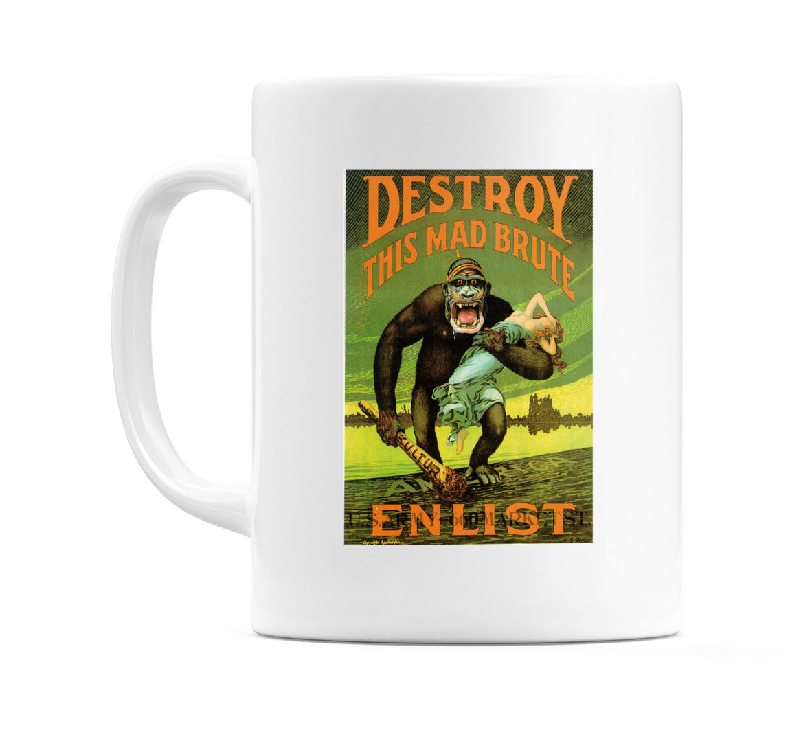 Destroy This Mad Brute' - US Poster Mug