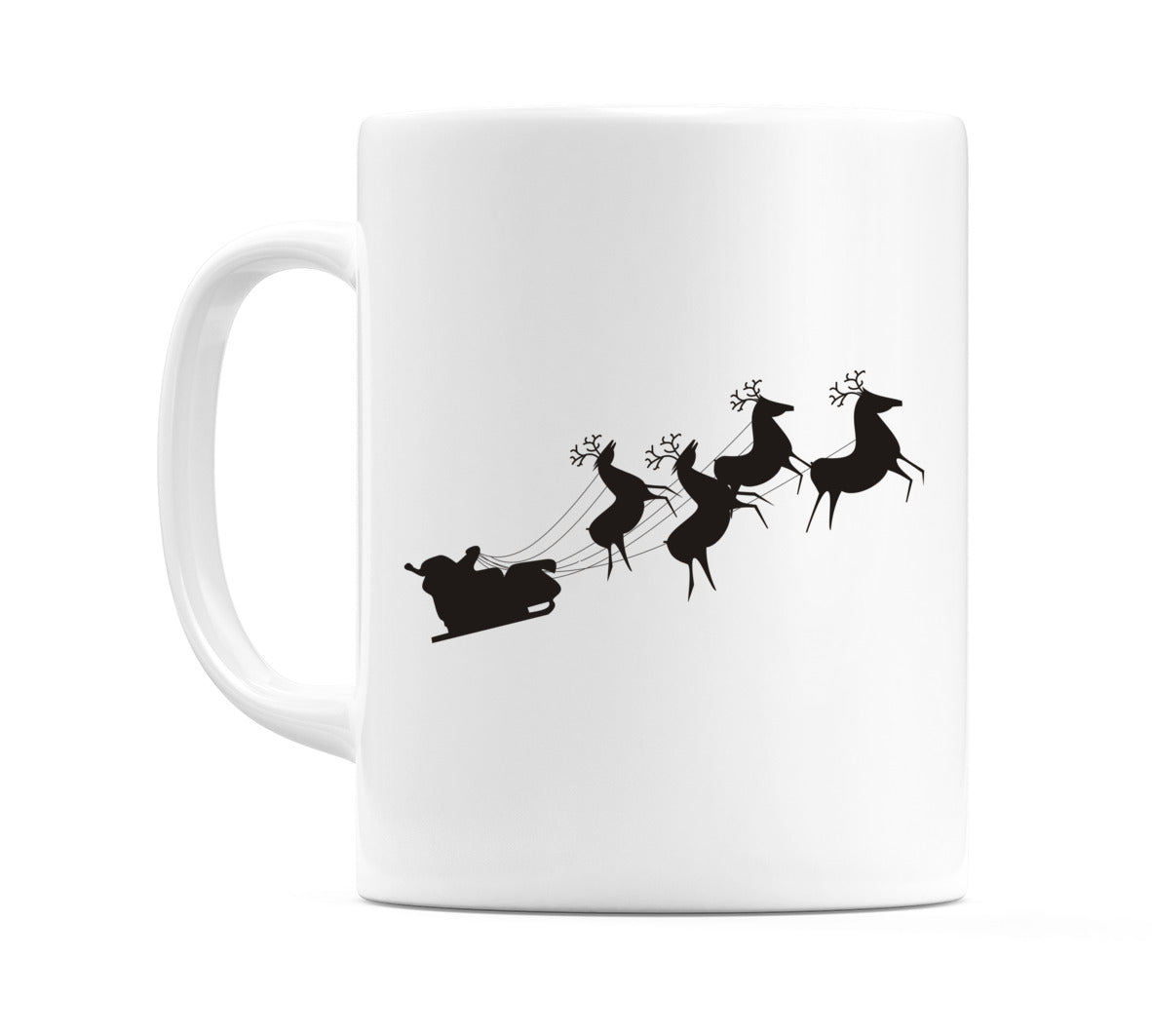 Santa Sledding Mug