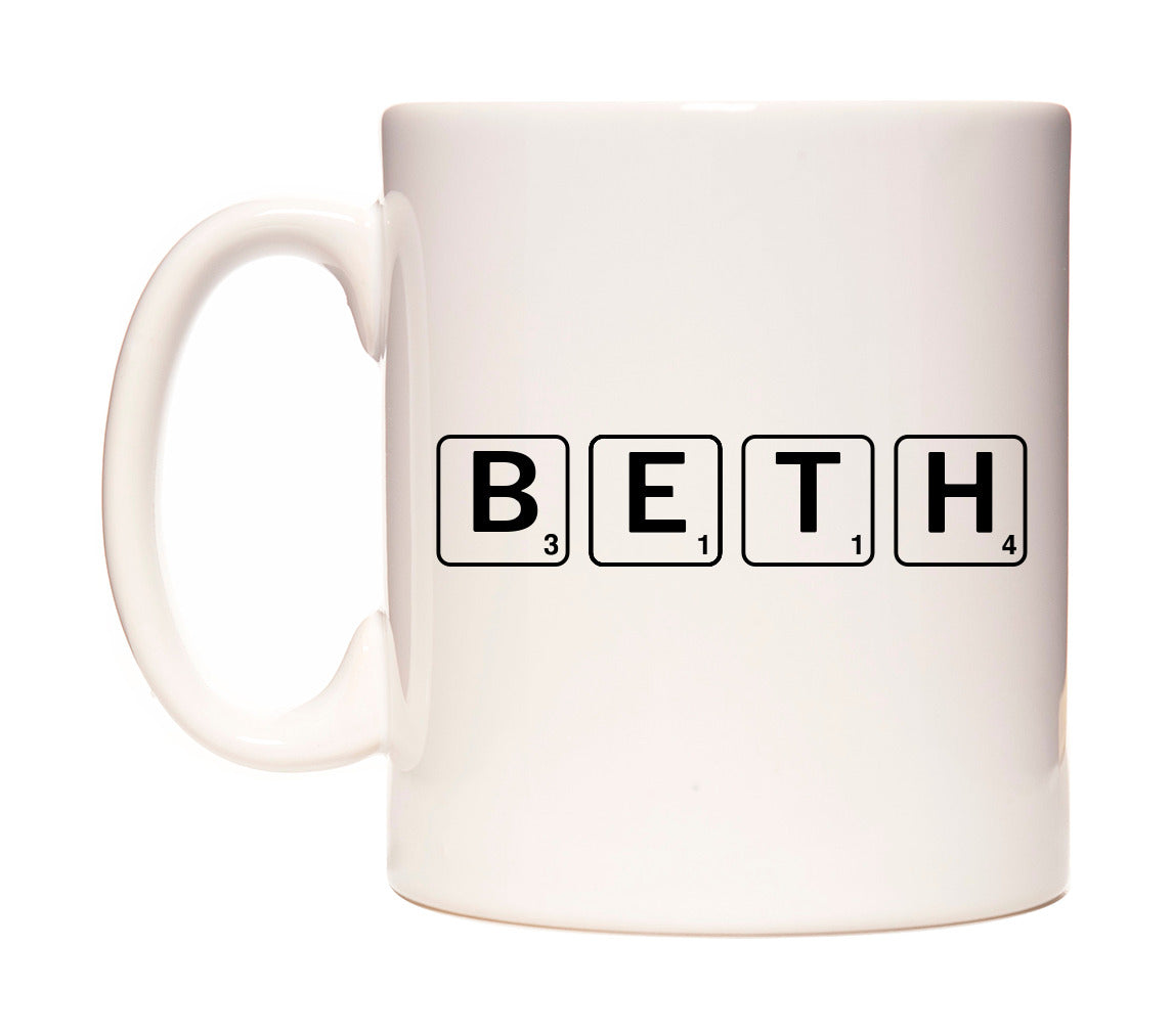 Beth - Scrabble Themed Mug