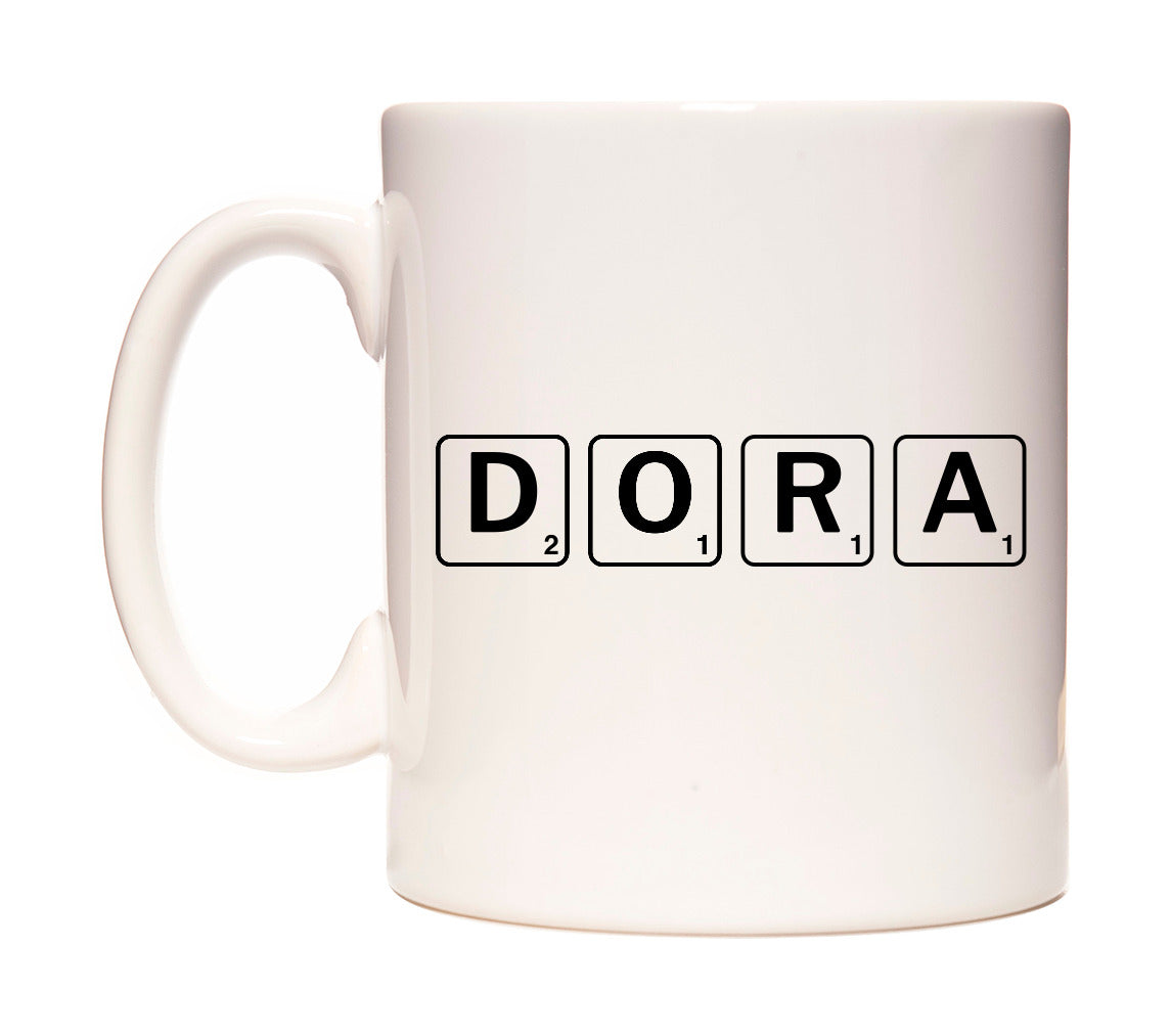 Dora - Scrabble Themed Mug