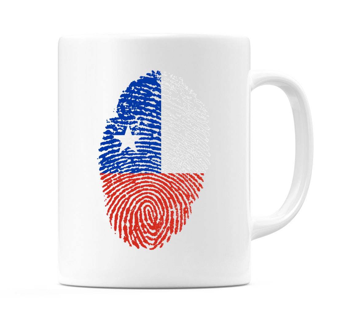 Chile Finger Print Flag Mug