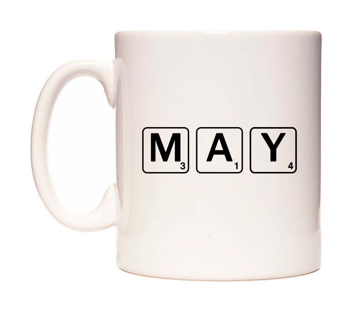May - Scrabble Themed Mug
