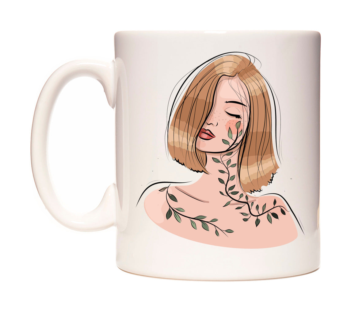 The Bronze Hair Flower Lady Mug