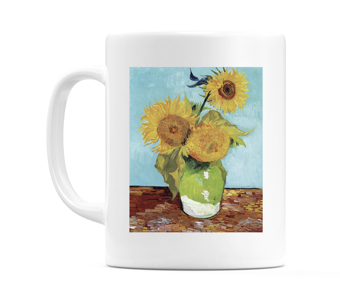Vase with Three Sunflowers (1888) Mug