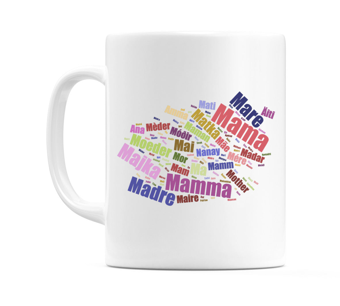 Word Mother In Different Languages Mug
