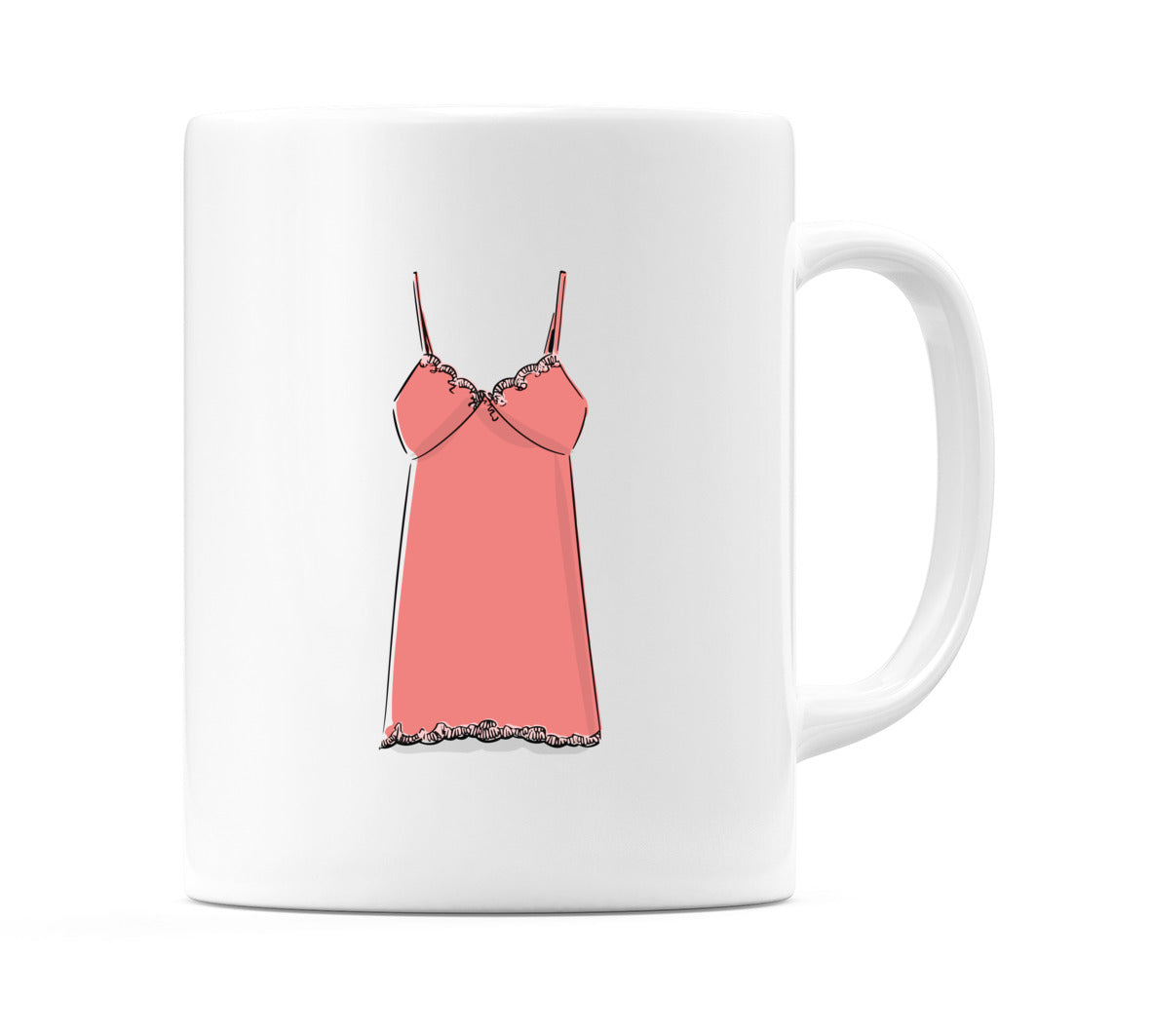 Ladies Pink Nighty Dress Mug