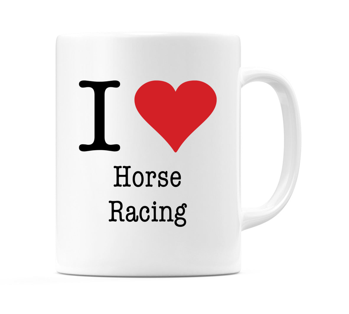 I Love Horse Racing Mug