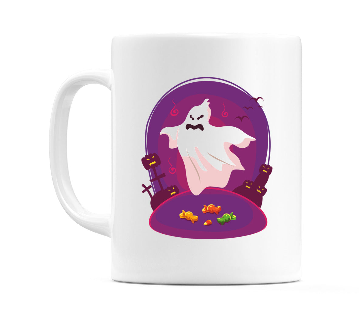 Ghost in Purple Globe Mug