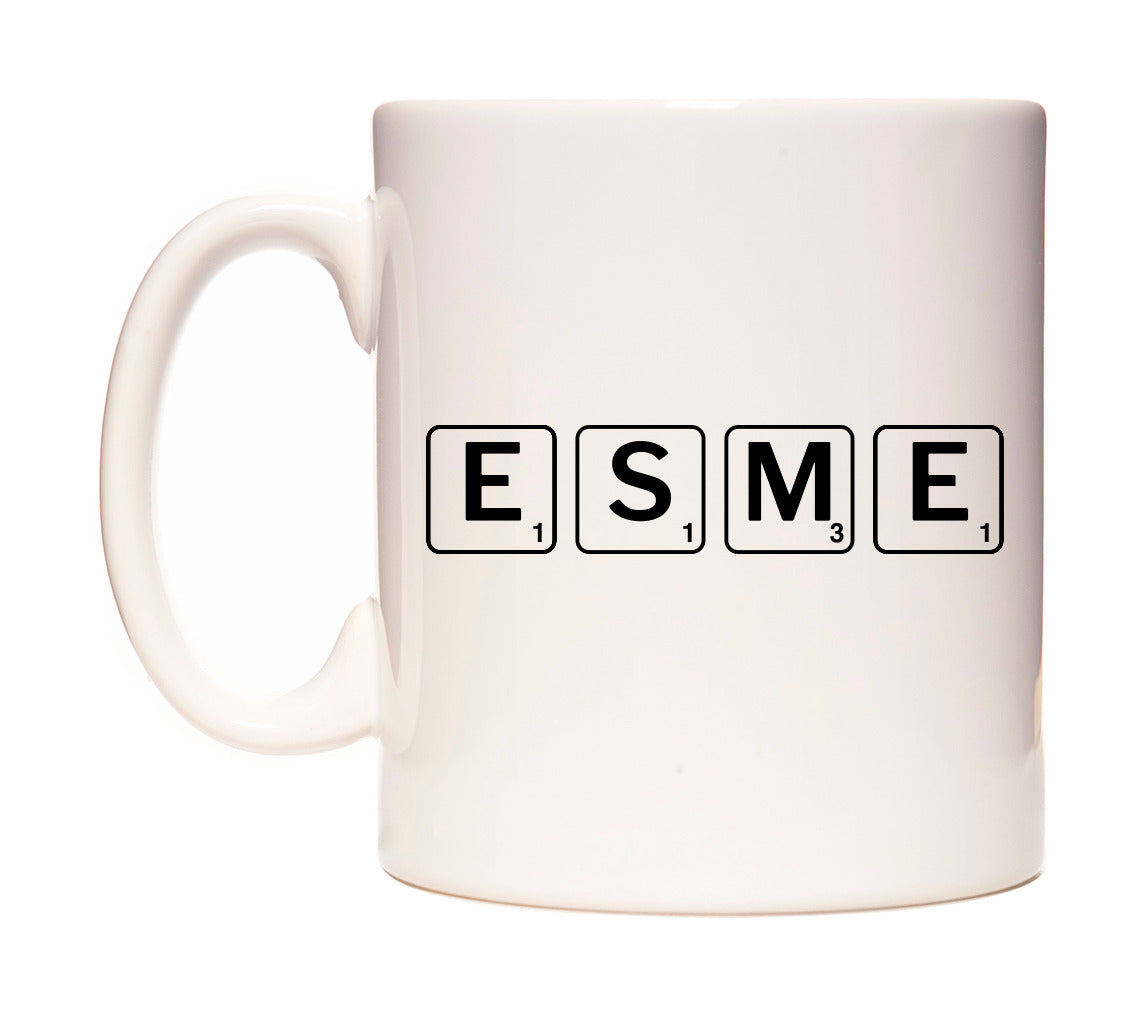 Esme - Scrabble Themed Mug