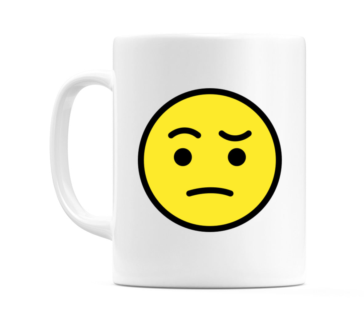 Face With Raised Eyebrow Emoji Mug