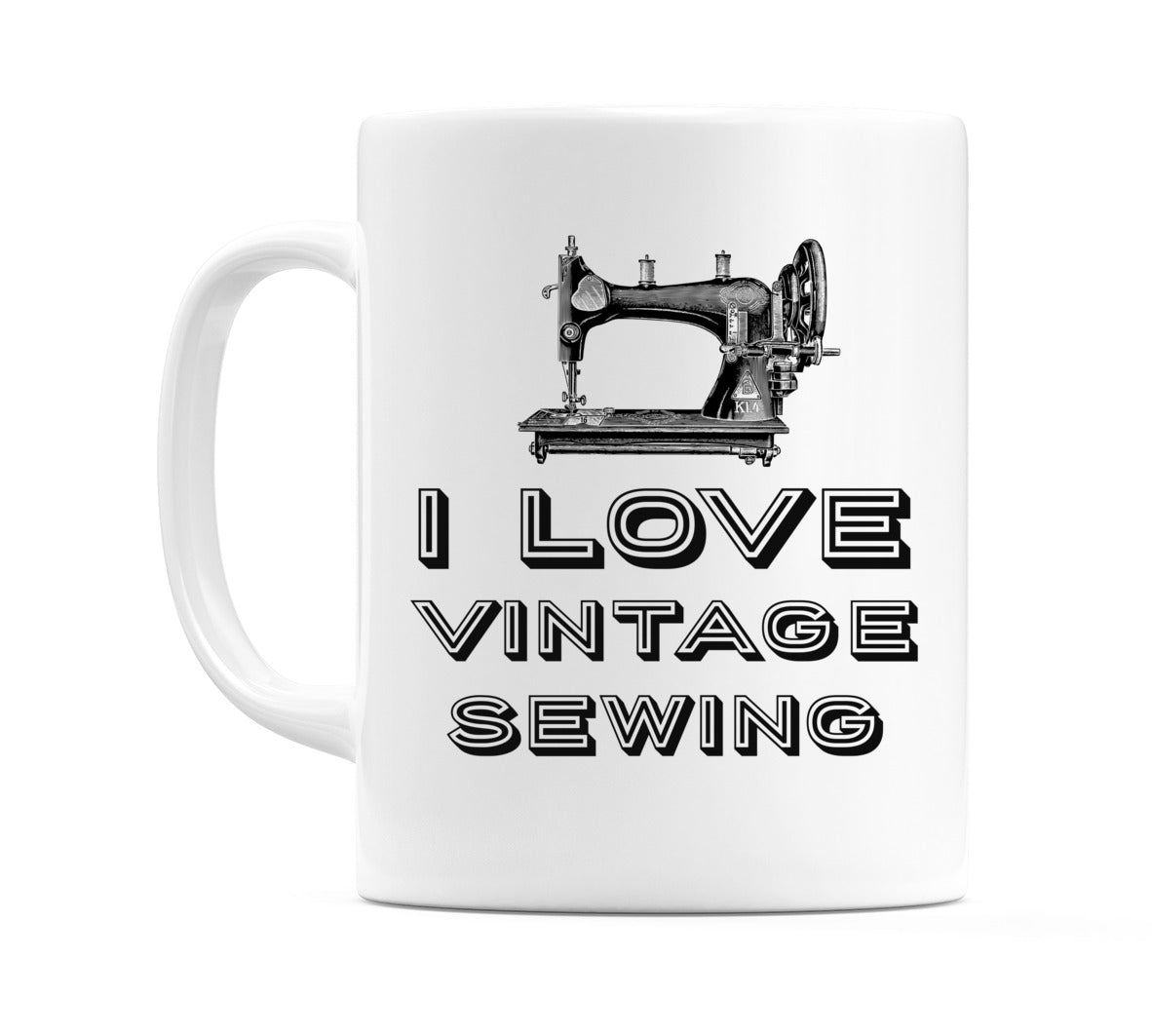 I Love Vintage Sewing Mug