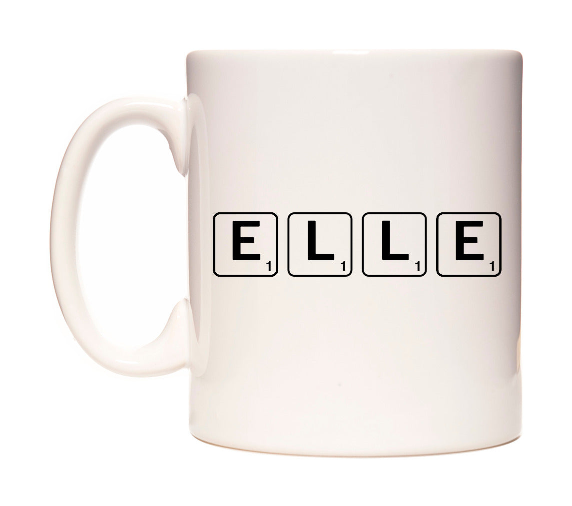 Elle - Scrabble Themed Mug