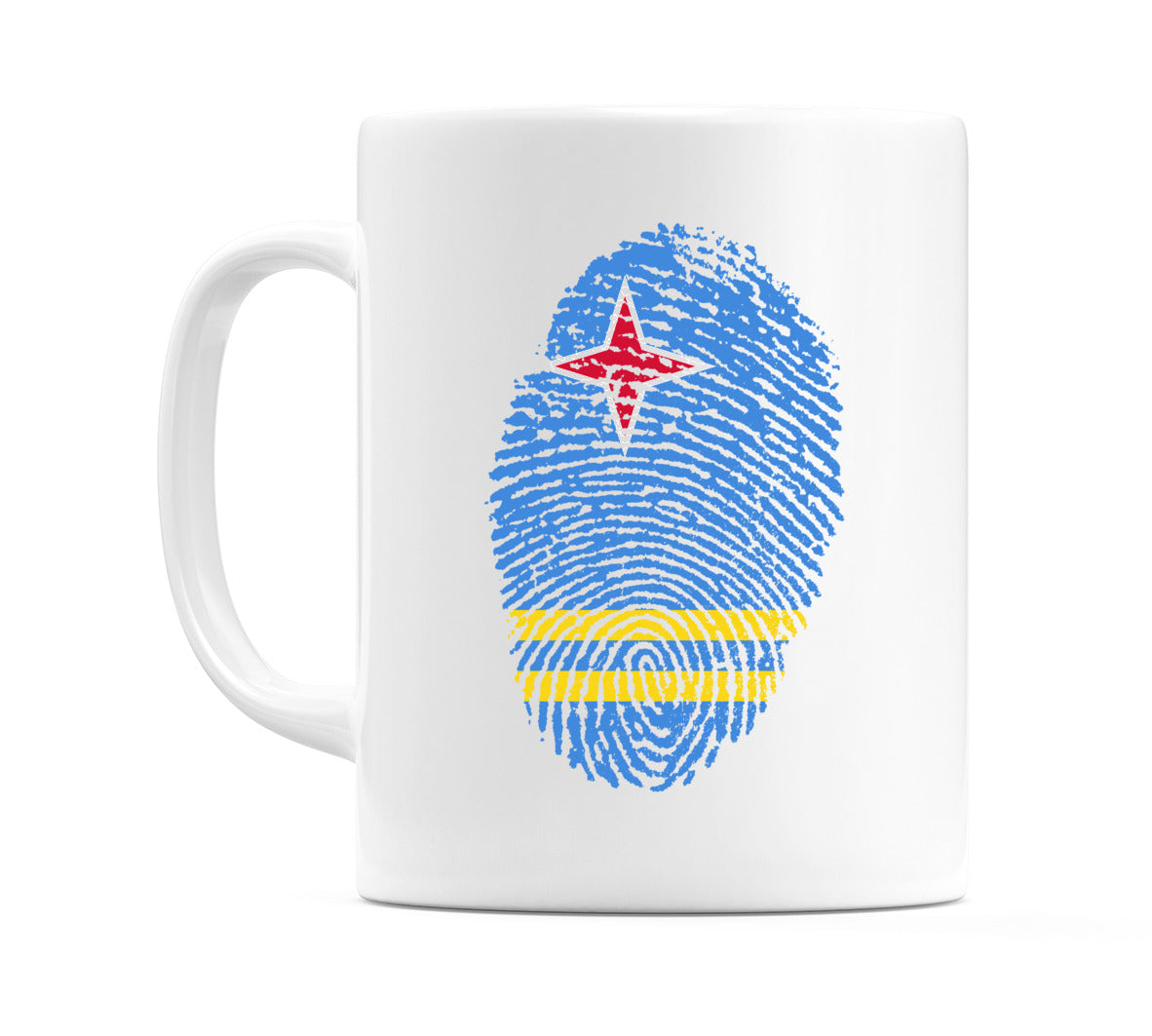 Aruba Finger Print Flag Mug