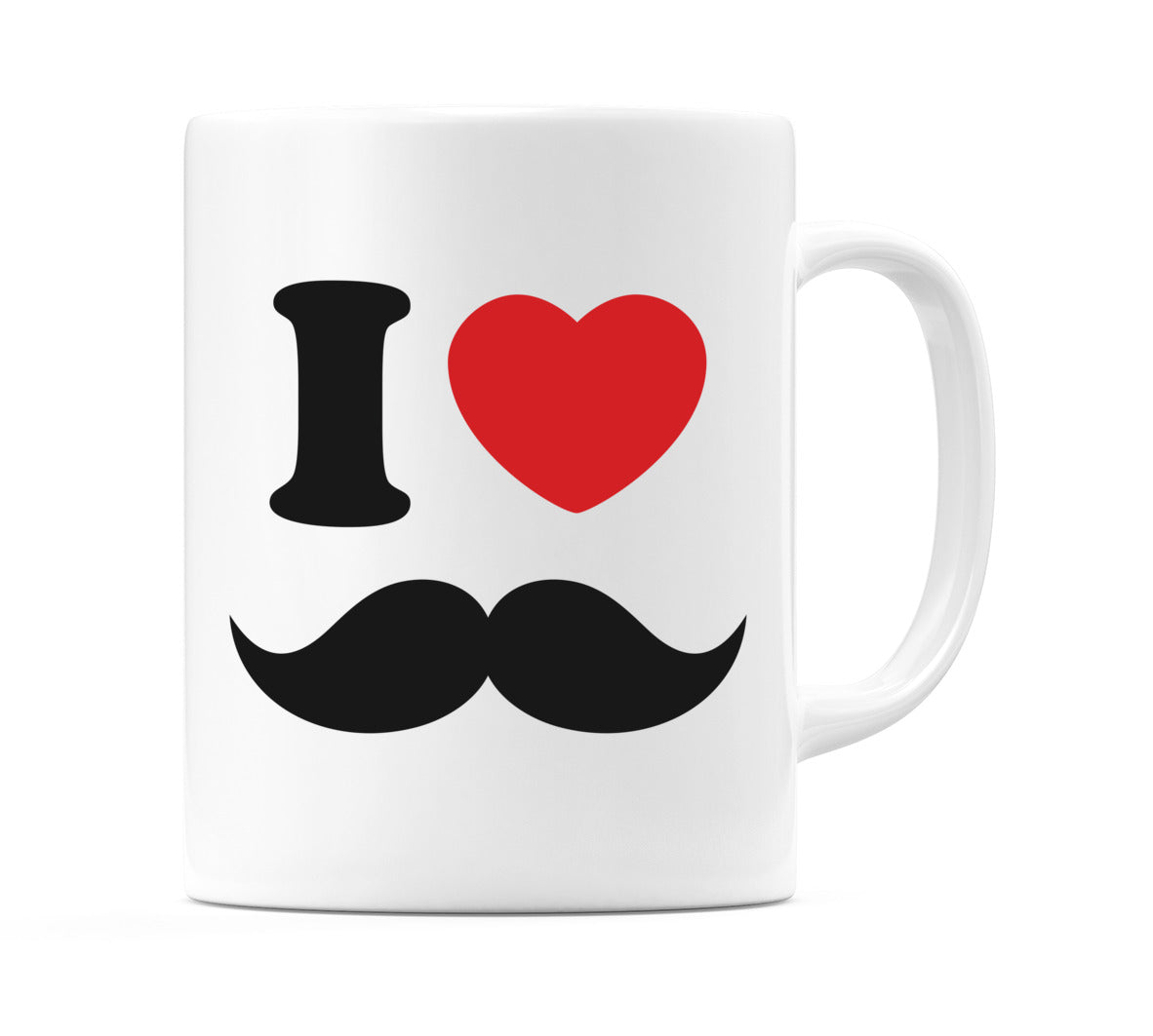 I Love Moustaches Mug