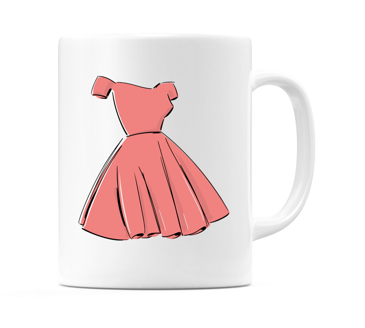 Flowing Pink Princess Dress Mug