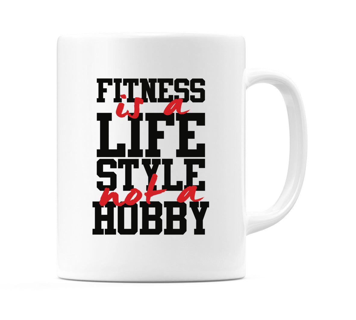 Fitness Is a Life Style Not a Hobby Mug