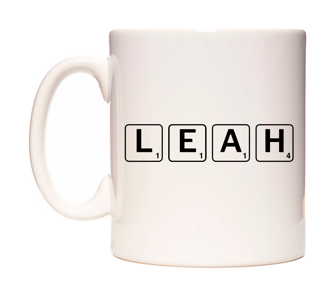 Leah - Scrabble Themed Mug