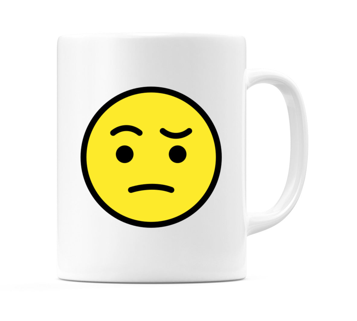 Face With Raised Eyebrow Emoji Mug