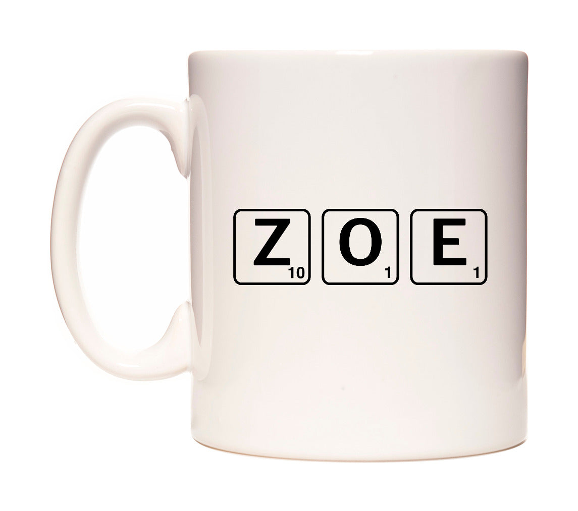 Zoe - Scrabble Themed Mug