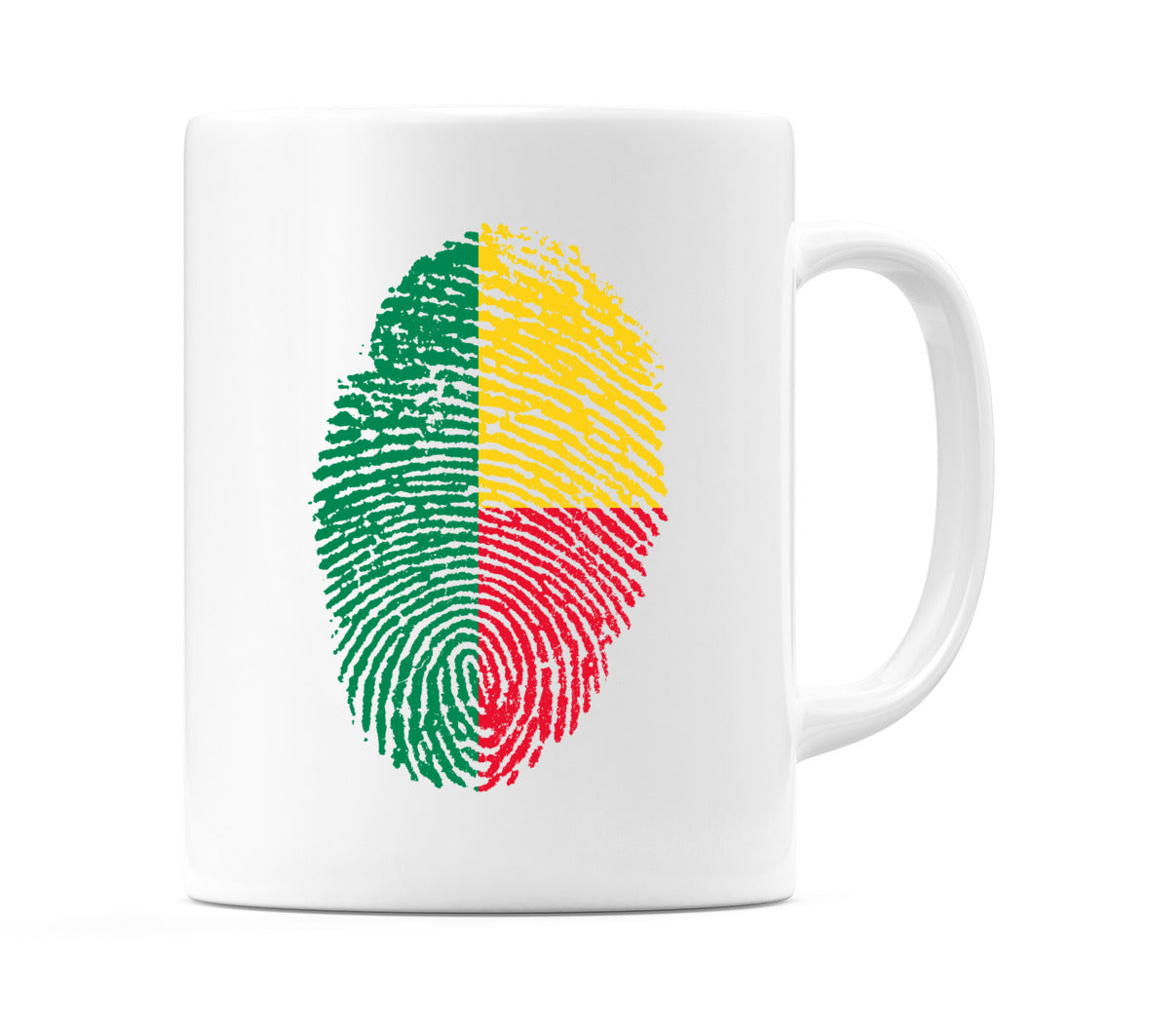 Benin Finger Print Flag Mug