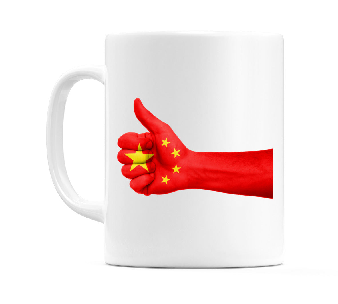 China Thumbs up Flag Mug