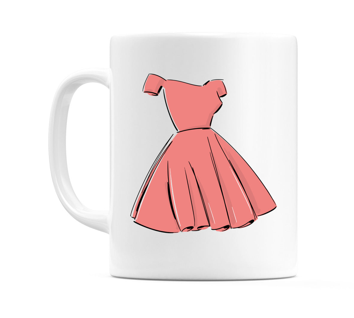 Flowing Pink Princess Dress Mug