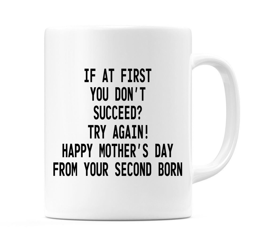 If at First You Don’t Succeed - From Your Second Born Mug