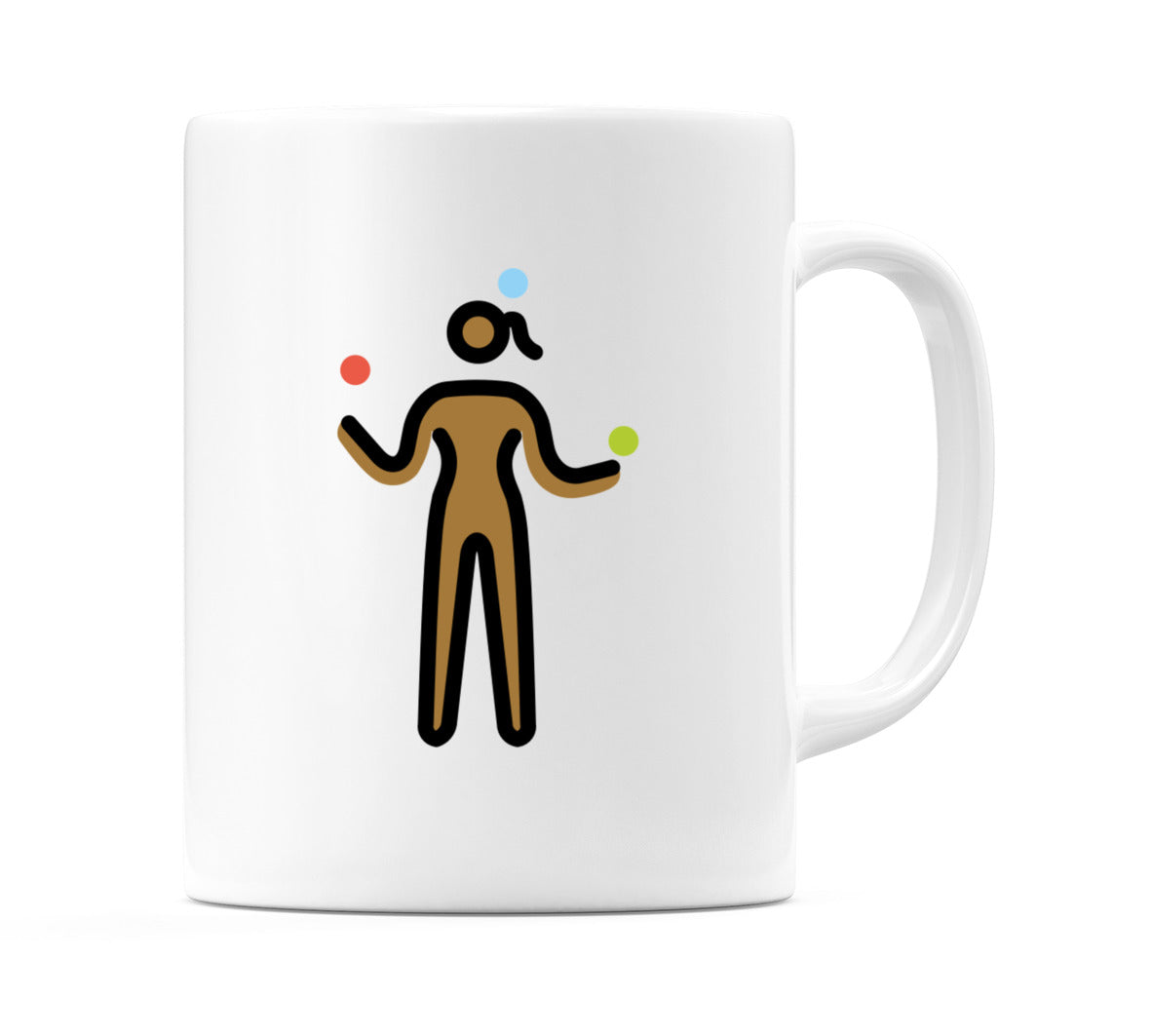 Female Juggling: Medium-Dark Skin Tone Emoji Mug