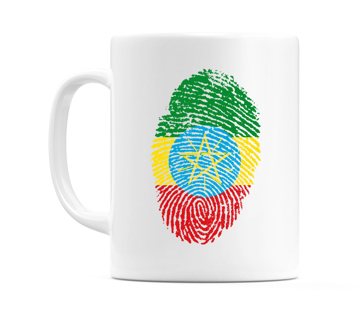 Ethiopia Finger Print Flag Mug