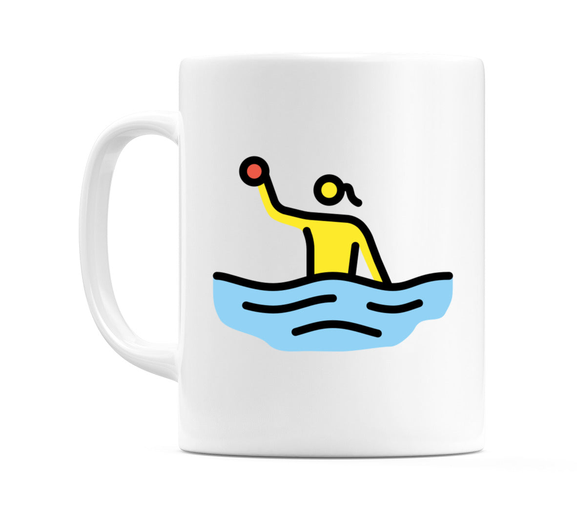 Female Playing Water Polo Emoji Mug