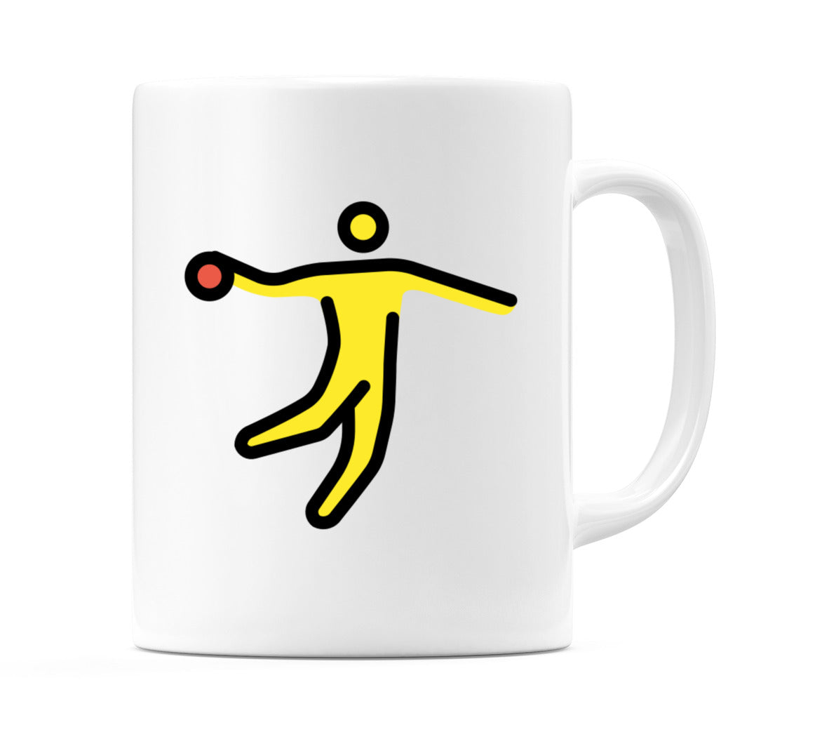 Male Playing Handball Emoji Mug
