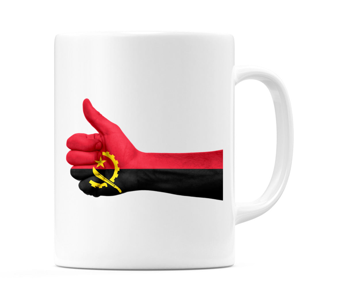 Angola Thumbs up Flag Mug