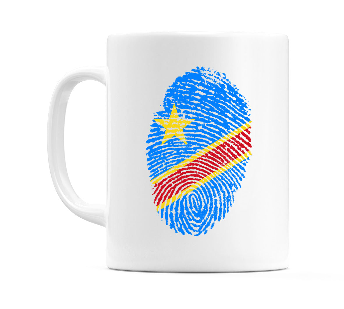 Congo Finger Print Flag Mug