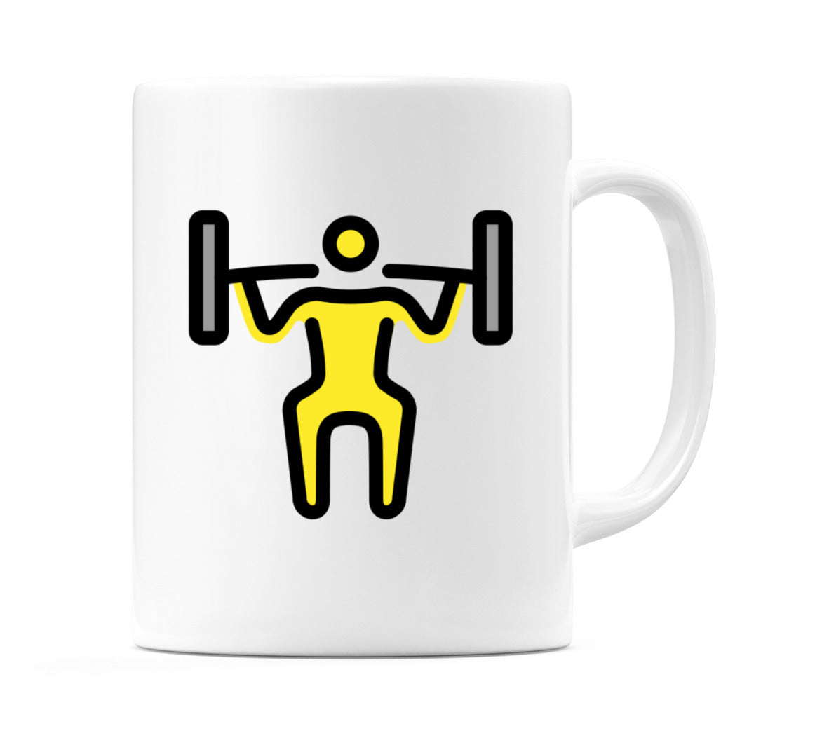 Male Lifting Weights Emoji Mug