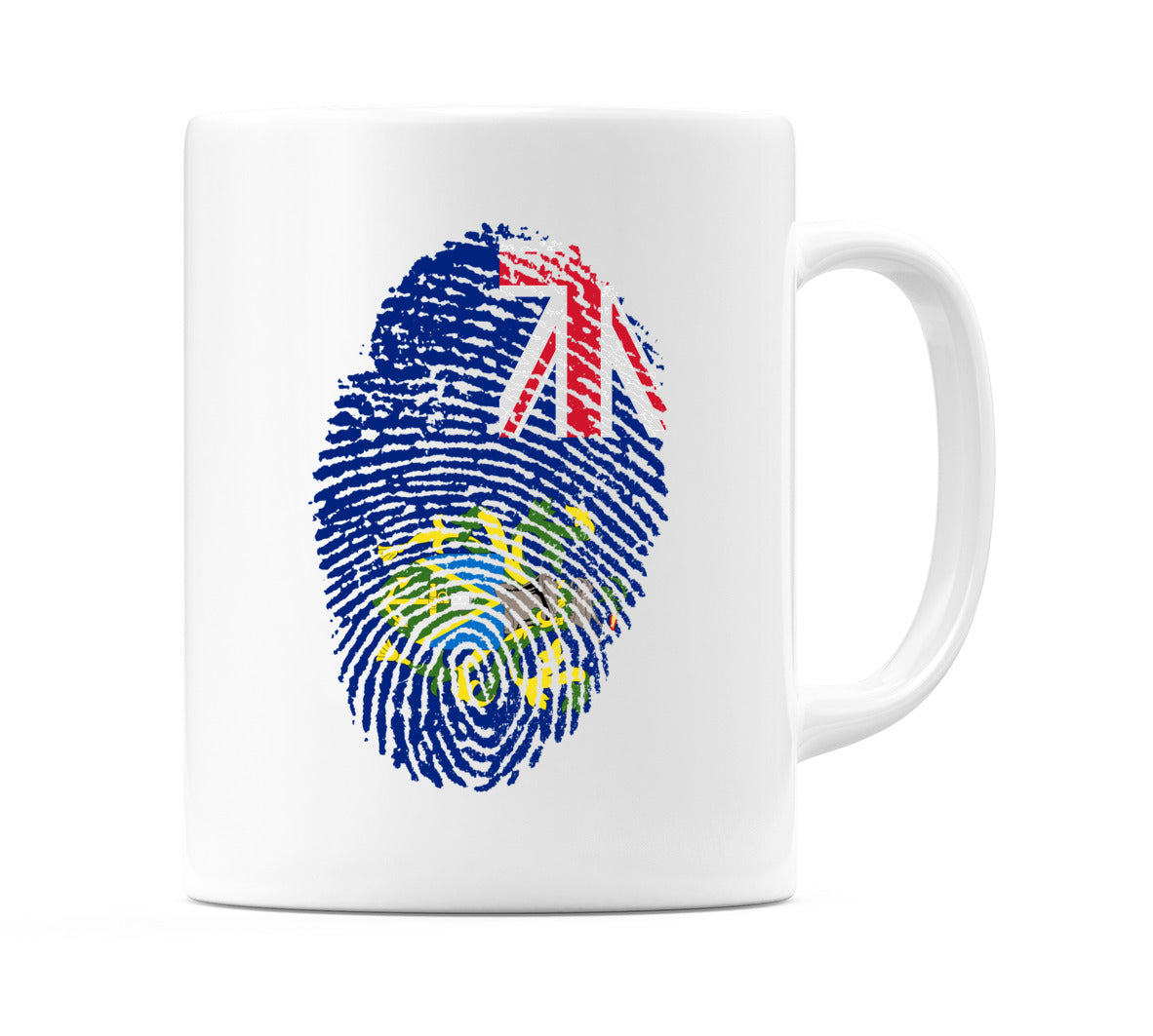 Pitcairn Islands Finger Print Flag Mug