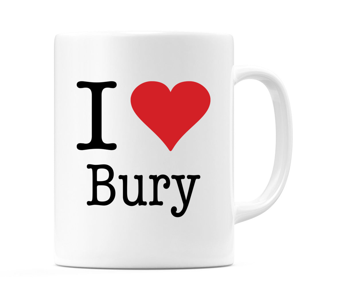 I Love Bury Mug