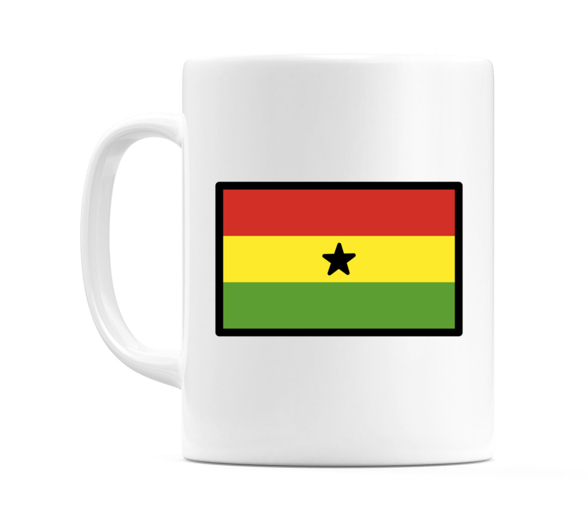 Ghana Flag Emoji Mug