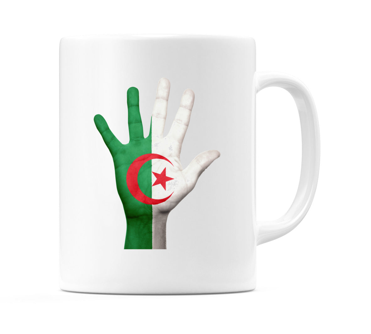 Algeria Hand Flag Mug