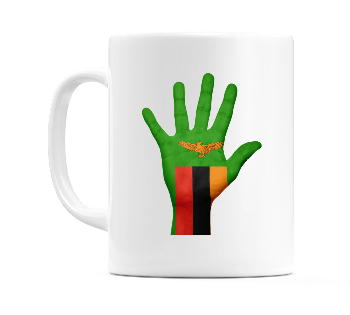 Zambia Hand Flag Mug