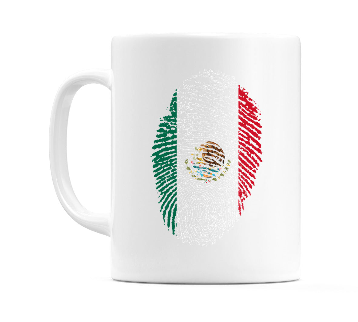 Mexico Finger Print Flag Mug