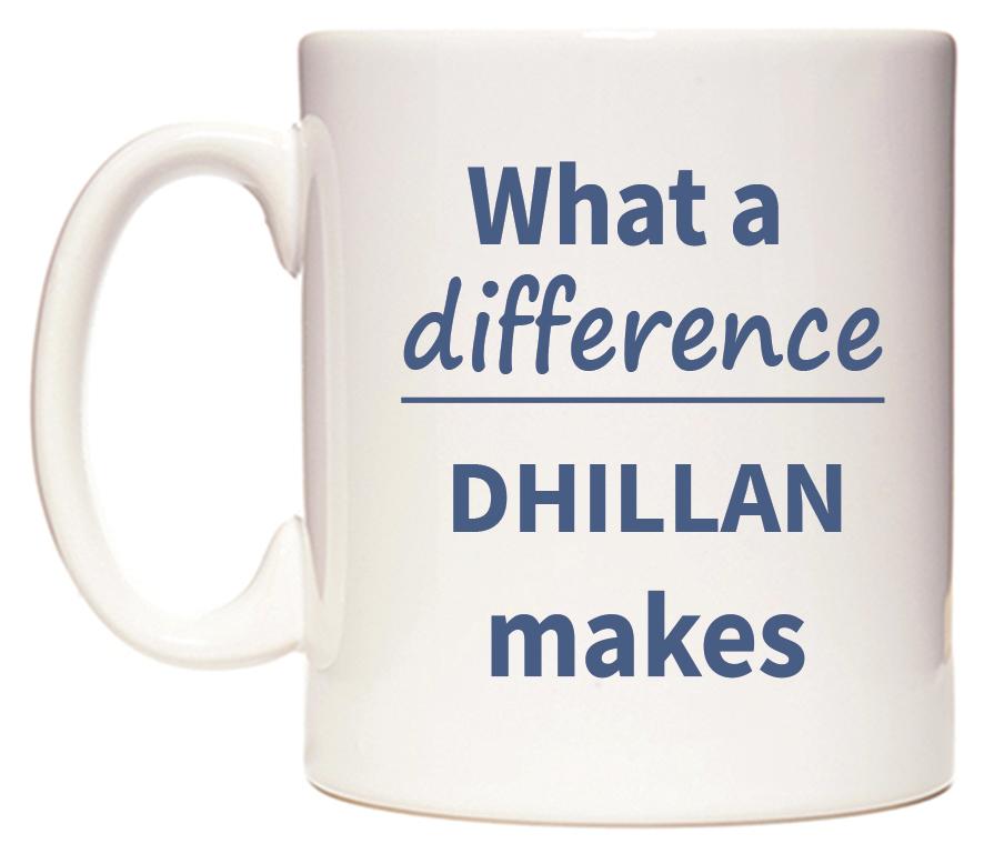 What a difference DHILLAN makes Mug