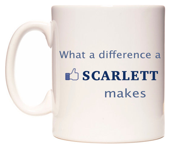 This mug features What A Difference A Scarlett Makes
