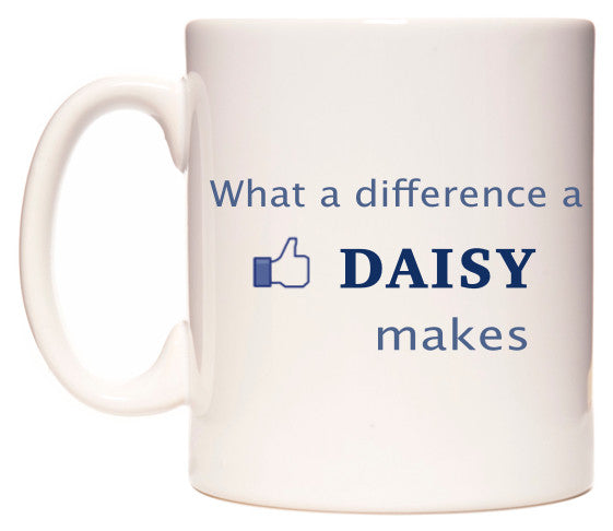 This mug features What A Difference A Daisy Makes