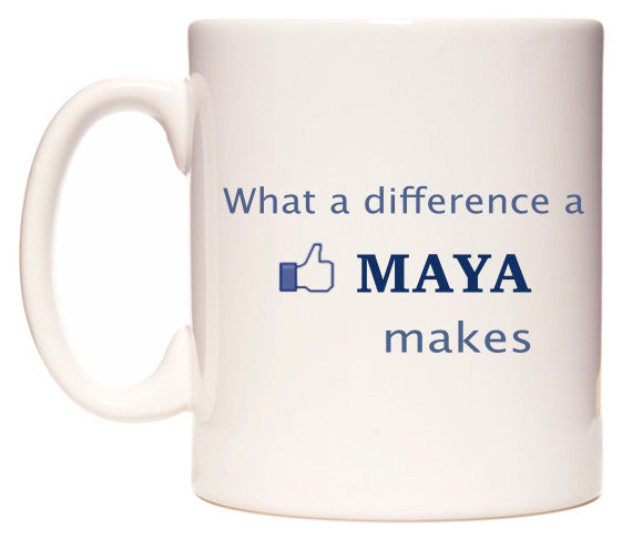 This mug features What A Difference A Maya Makes