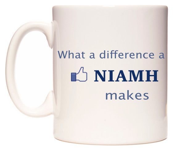 This mug features What A Difference A Niamh Makes