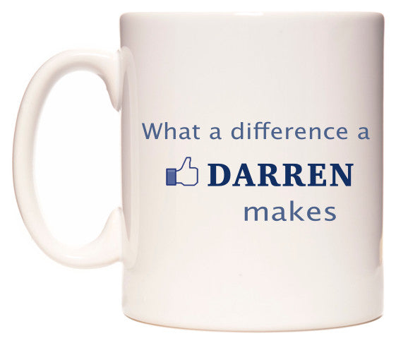 This mug features What A Difference A Darren Makes
