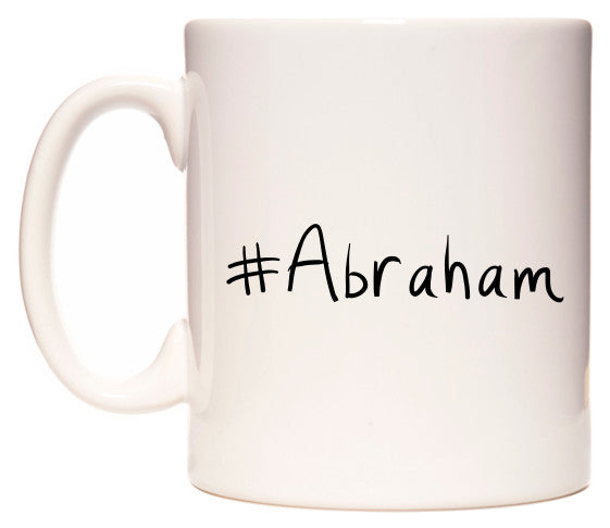 This mug features #Abraham